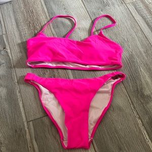 Hot pink bikini